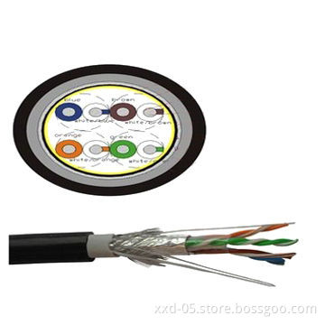 24AWG Solid Copper SFTP Cat5E LAN Cable